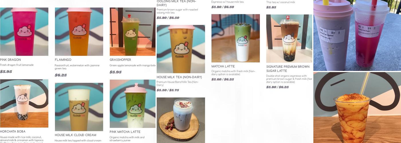 CLOUDTEA @ Five Spice Kitchen Menu