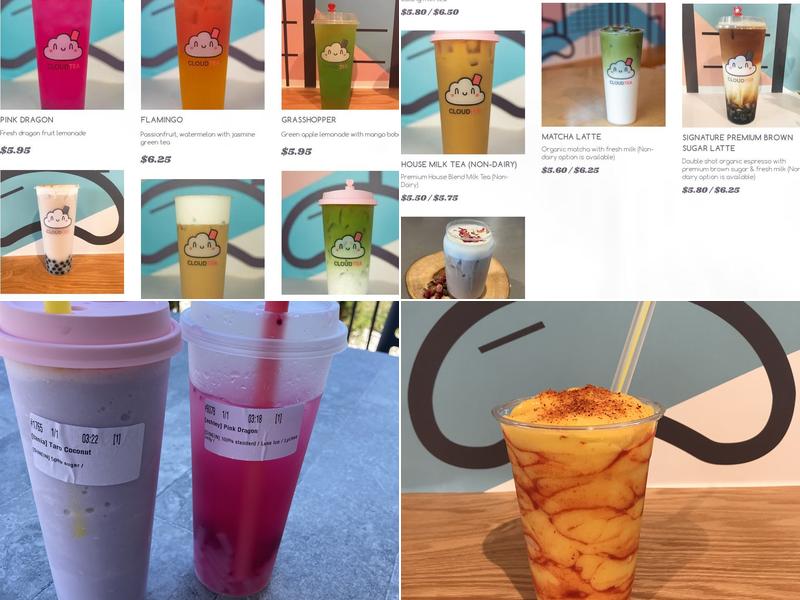 CLOUDTEA @ Five Spice Kitchen Menu