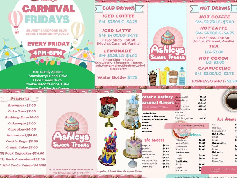 AshleysSweetTreatsinc. Menu