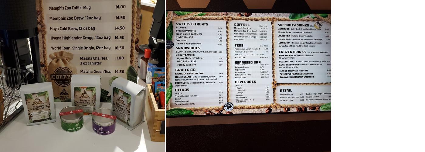Ancient Grounds Coffee Shop Menu