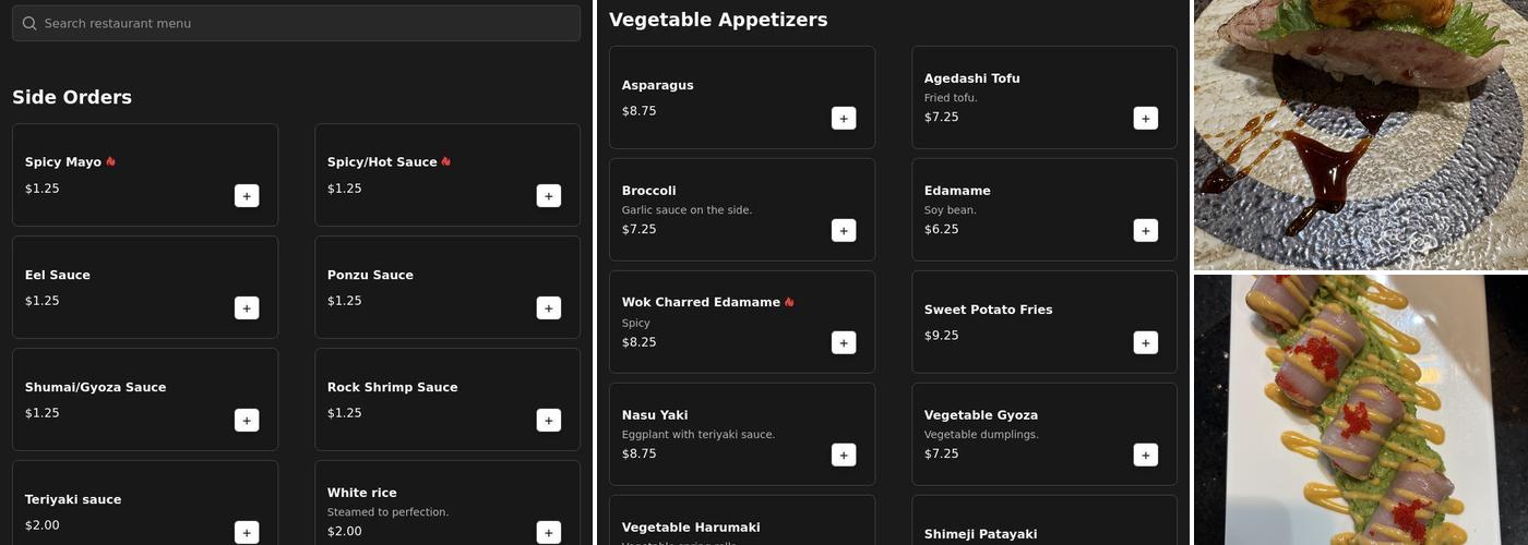 Chikurin Menu