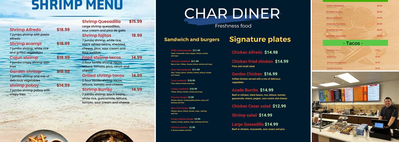 CHAR DINER Menu