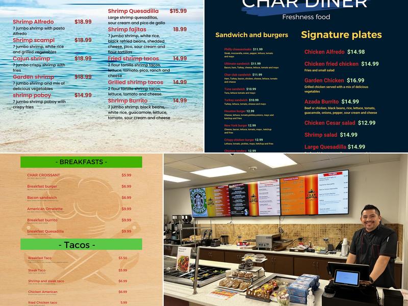 CHAR DINER Menu