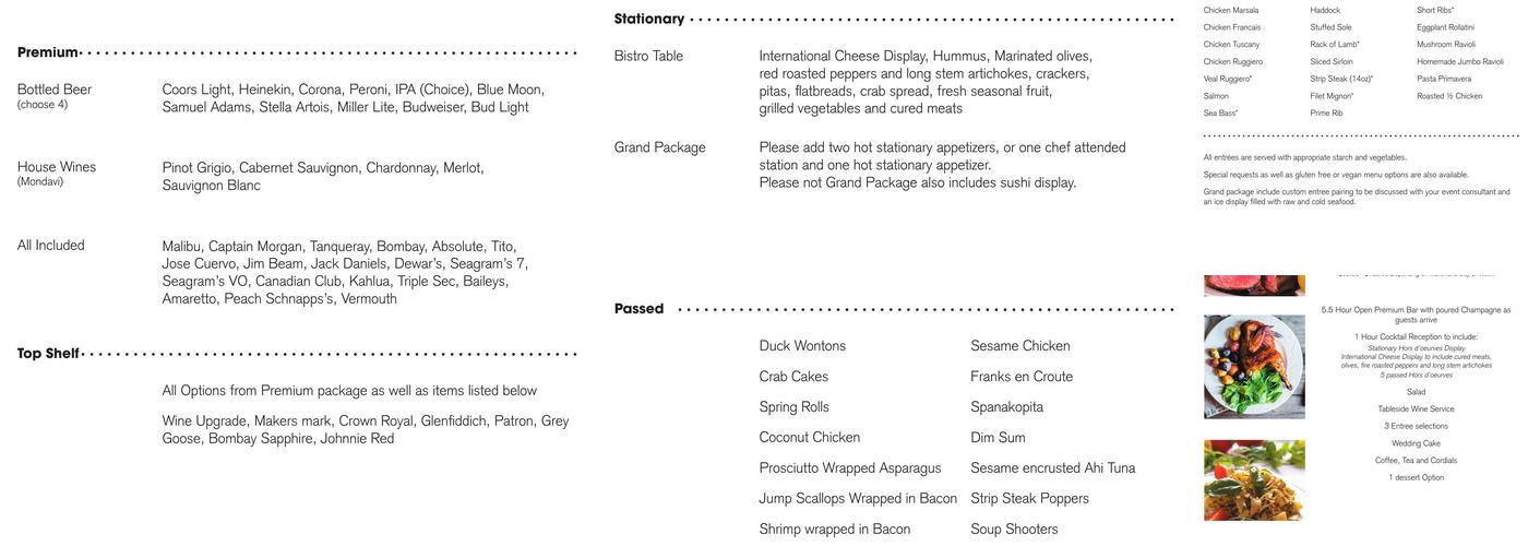 Ruggiero Hospitality at Sixty State Place Menu