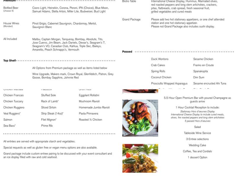 Ruggiero Hospitality at Sixty State Place Menu