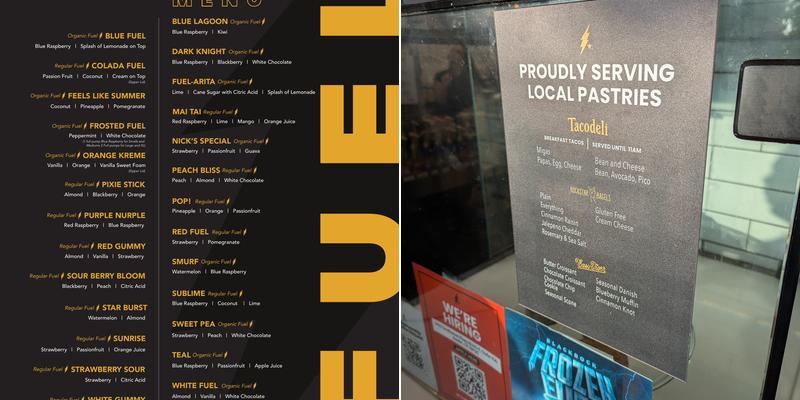 Black Rock Coffee Bar Menu