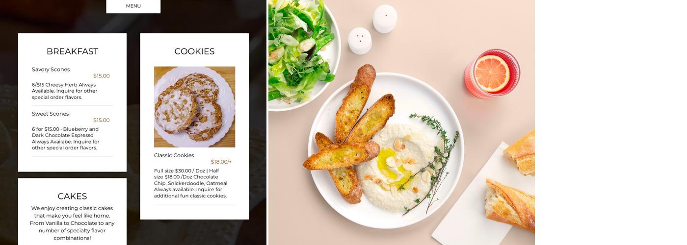 Wishflour Bakery Menu