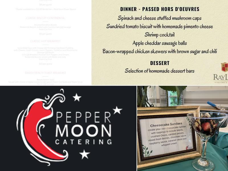 Pepper Moon Catering Menu