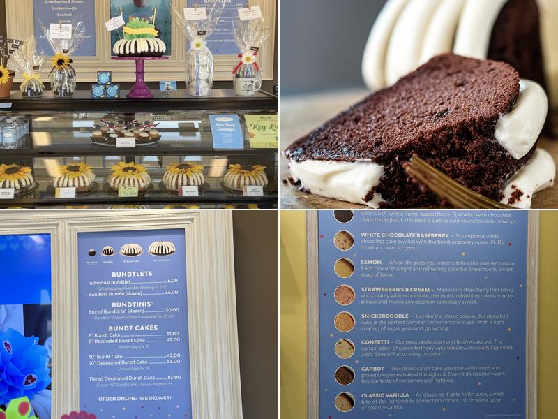 Nothing Bundt Cakes Menu