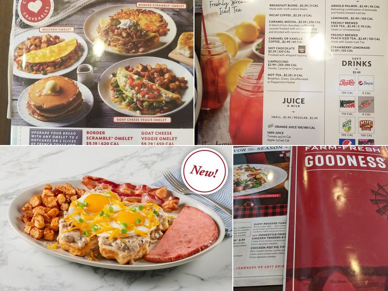 Bob Evans Menu