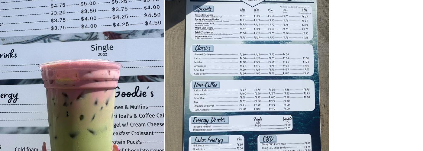 Pine Brew Coffee Company Menu