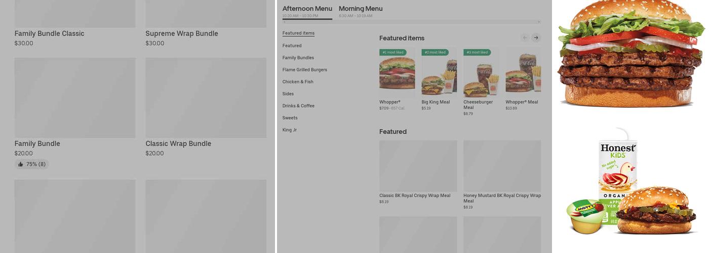 Burger King Menu
