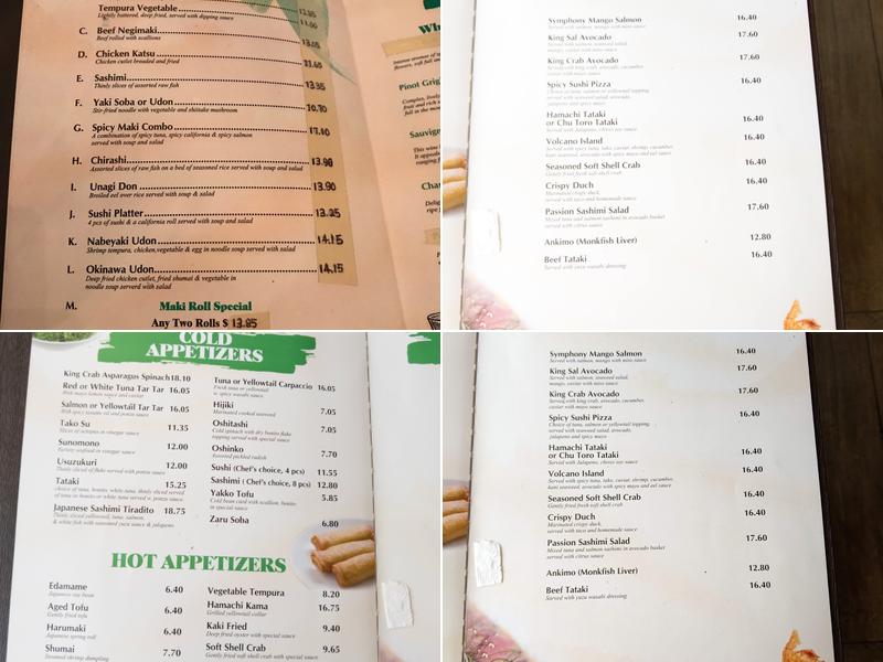 Ko Sushi Menu