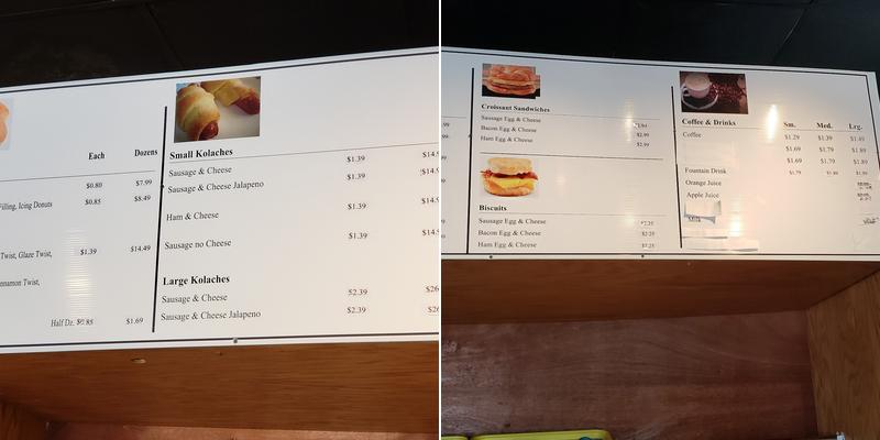 317 Donuts Menu