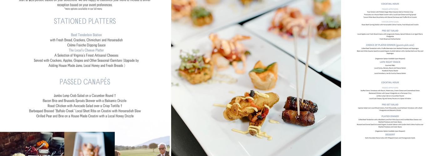 The Local Catering Menu