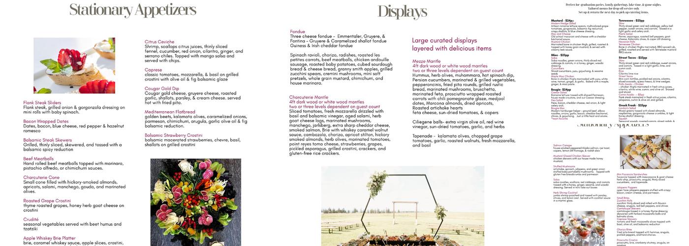 London's Ultimate Catering Menu