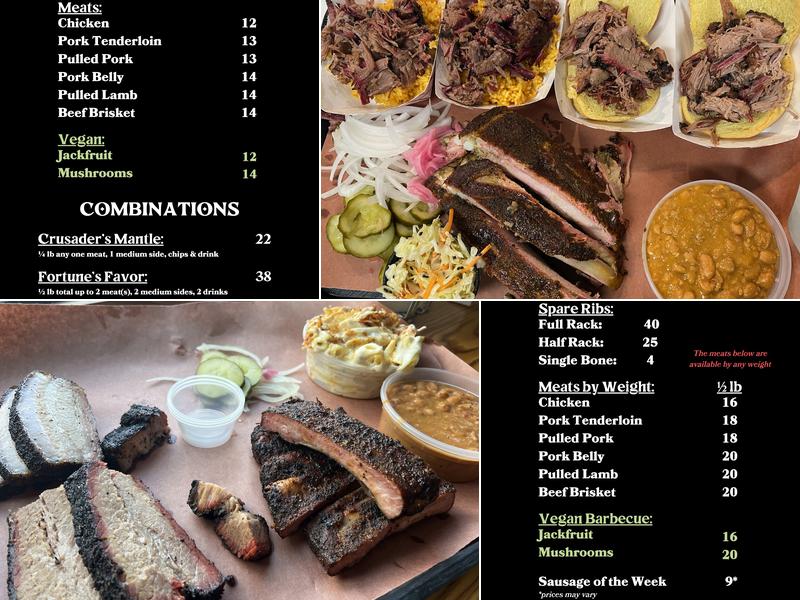 Pit Fiend Barbecue Menu
