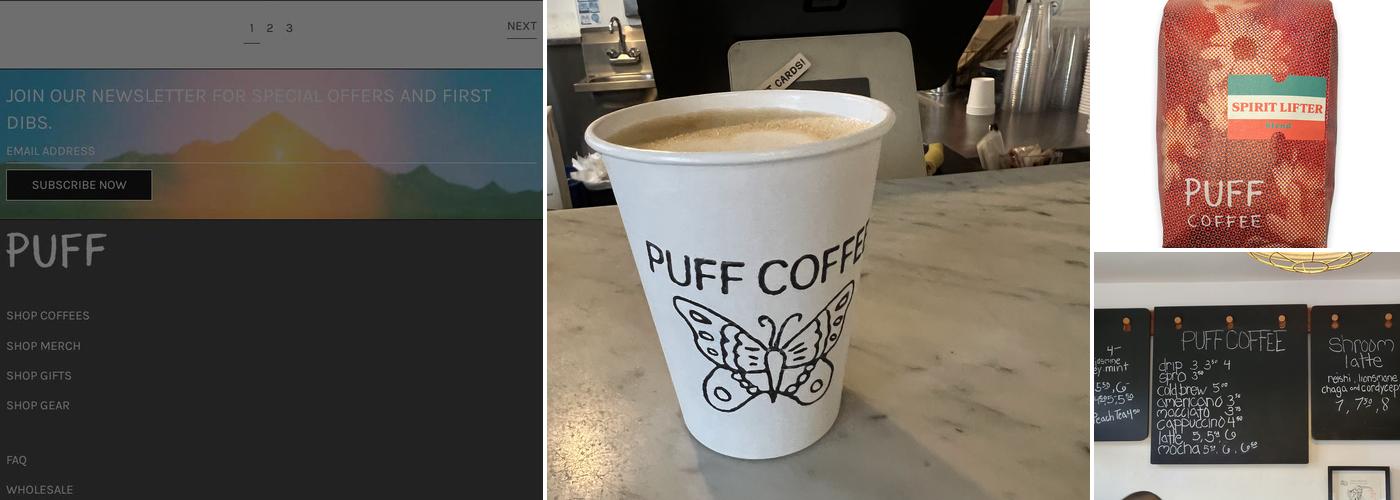 Puff Coffee Menu