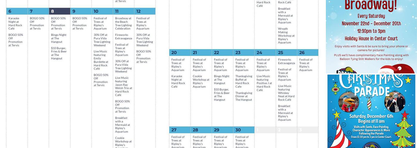 Boardwalk Winery Menu