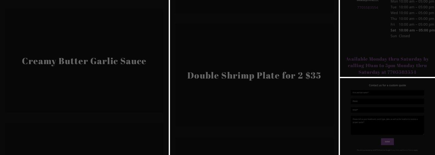 MealsbyChina LLC Menu