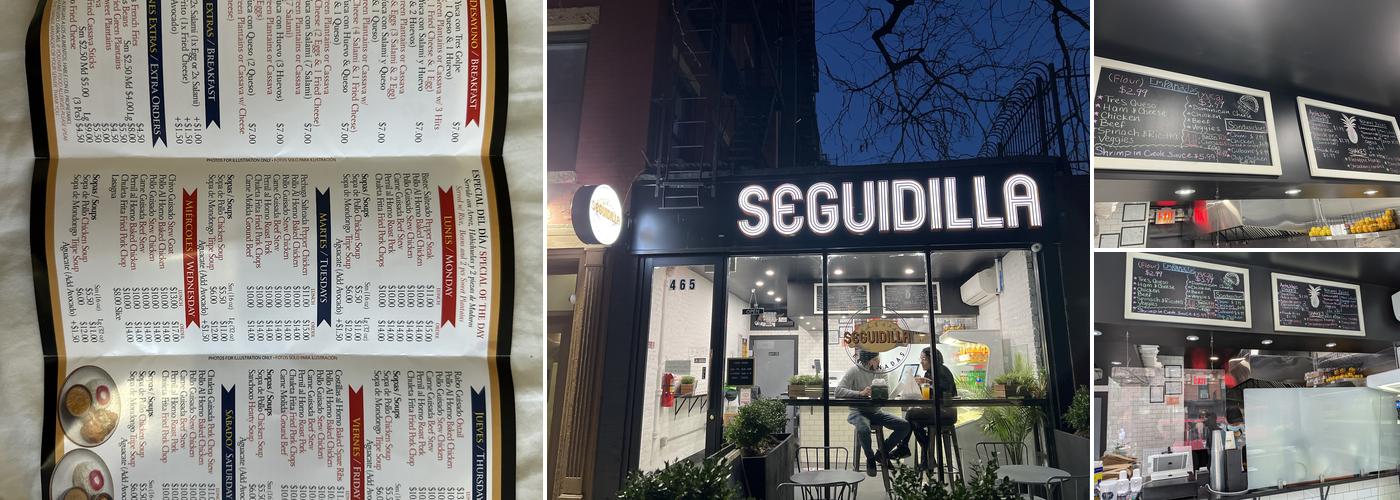 Seguidilla Bistro Menu