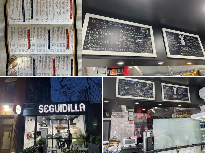 Seguidilla Bistro Menu