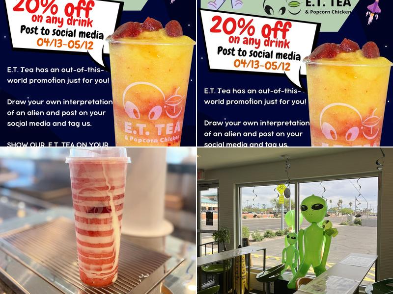 E.T. Tea & Popcorn Chicken 90 N Dobson Rd, Mesa