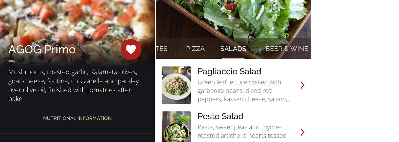 Pagliacci Pizza Menu