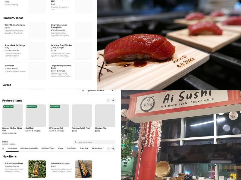 Ai Sushi Menu