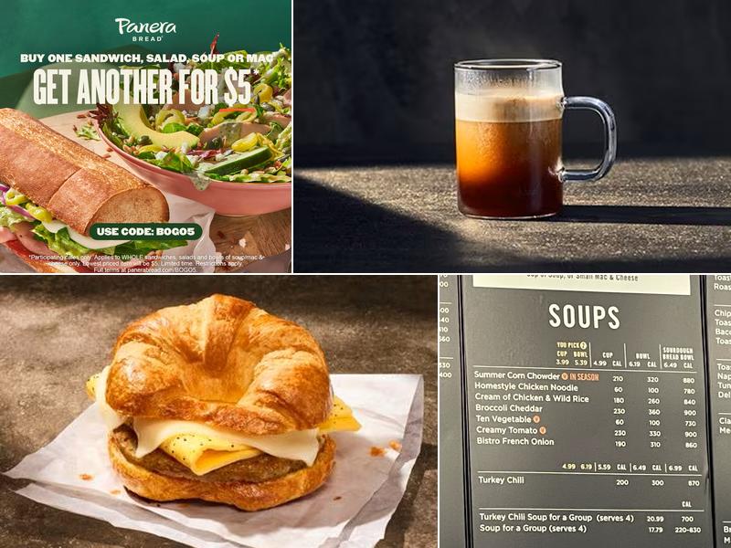 Panera Bread Menu