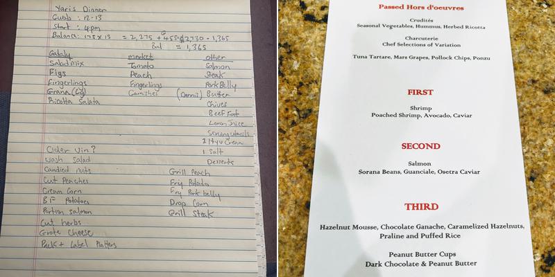 Farm to Kitchen PDR Menu