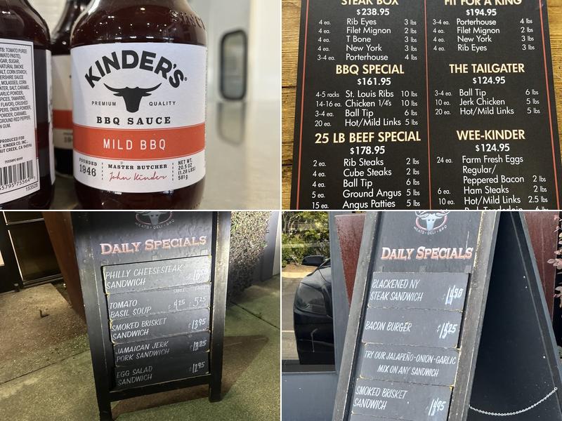 Kinder's Meats On-Site Catering Menu