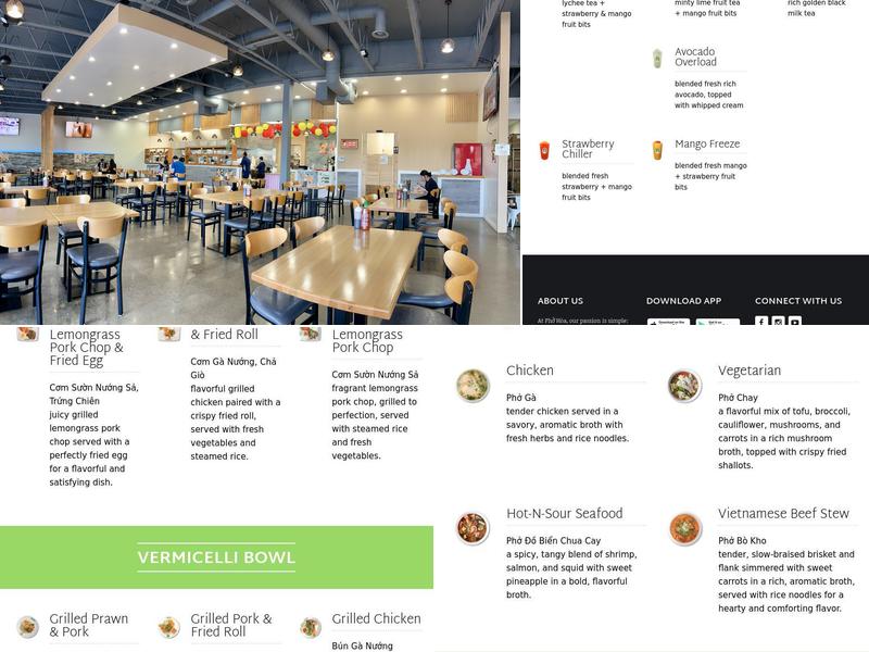 Pho Hoa Noodle Soup - Olympia (Capital Mall Dr.) Menu