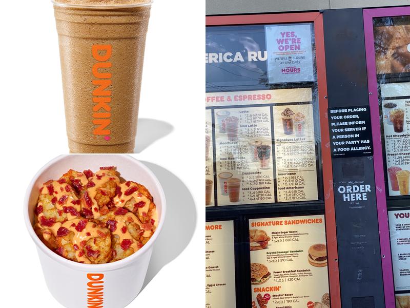 Dunkin' Menu