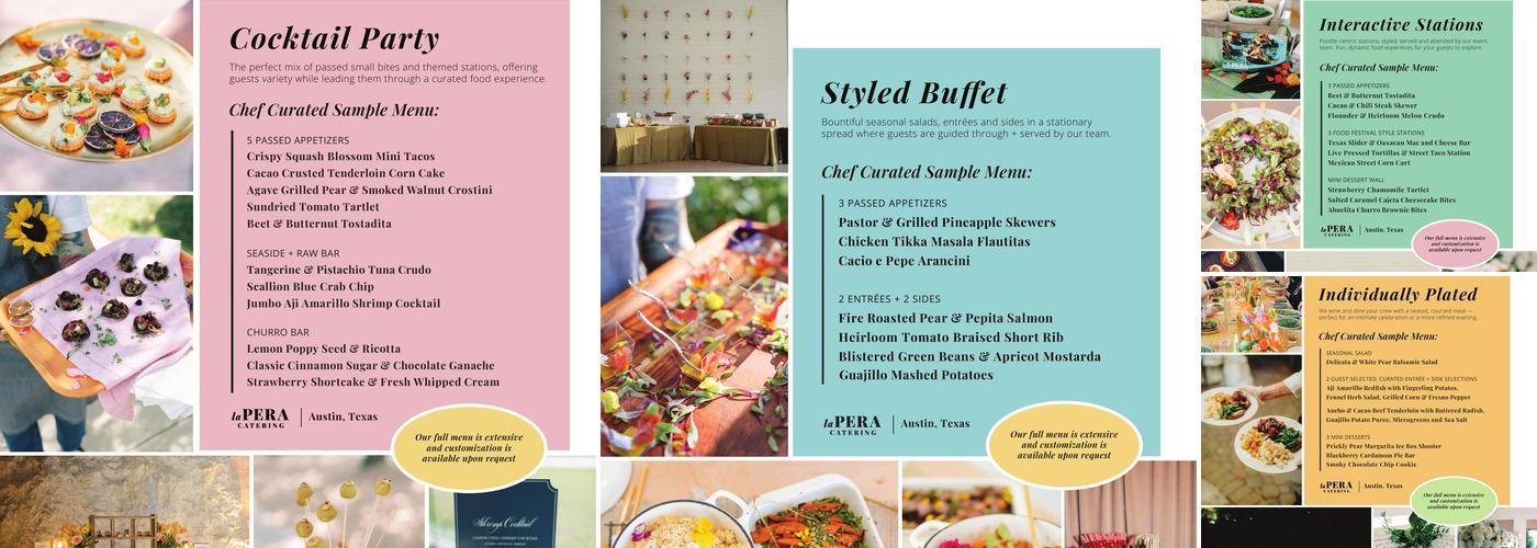 La Pera Catering & Events Menu