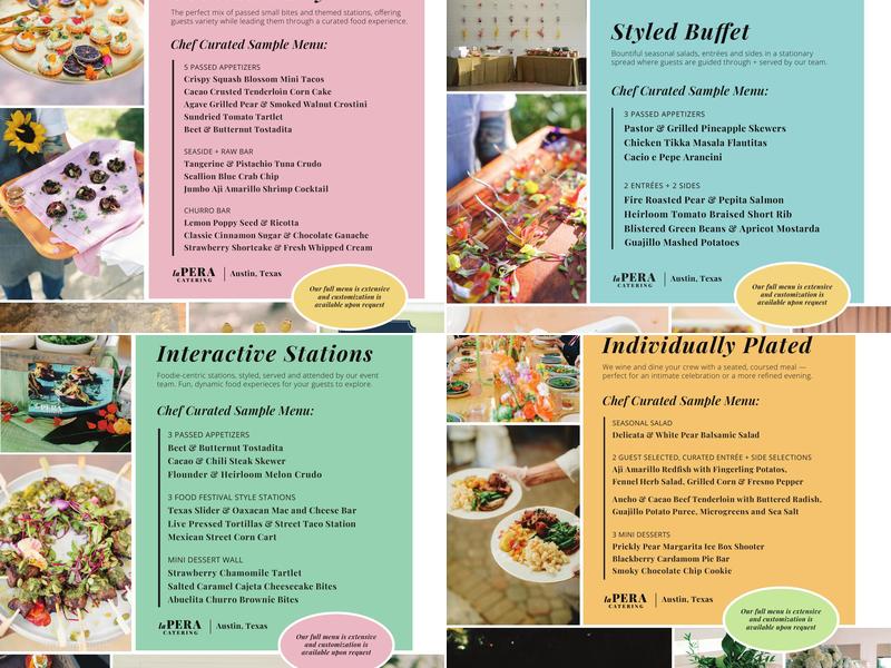 La Pera Catering & Events Menu