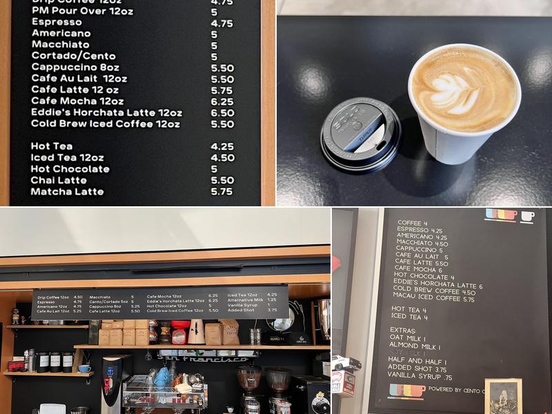 Cento Coffee Systeme D Menu