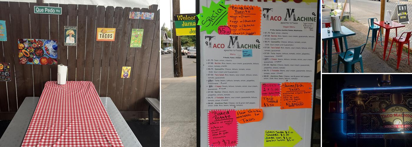 Taco Machine Menu