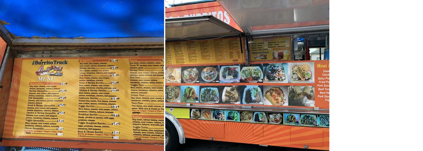 The Burrito Truck Menu