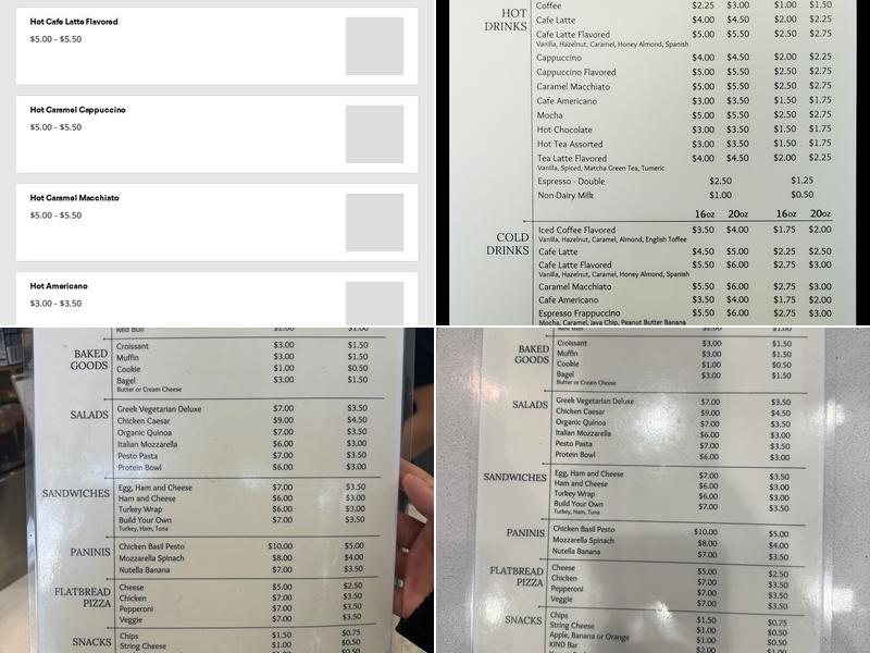 Cafe Moore Menu