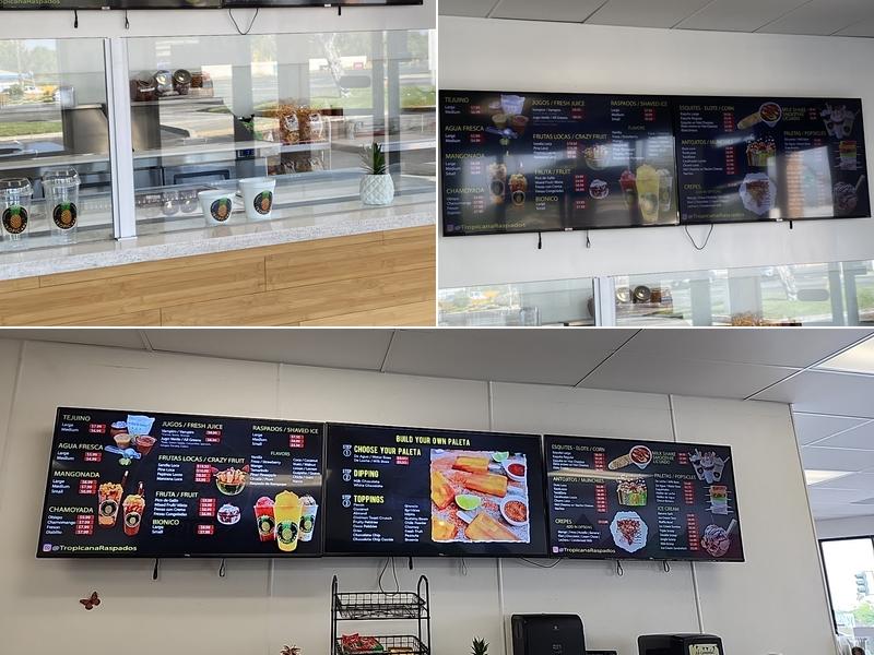 TROPICANA Ice Cream Menu