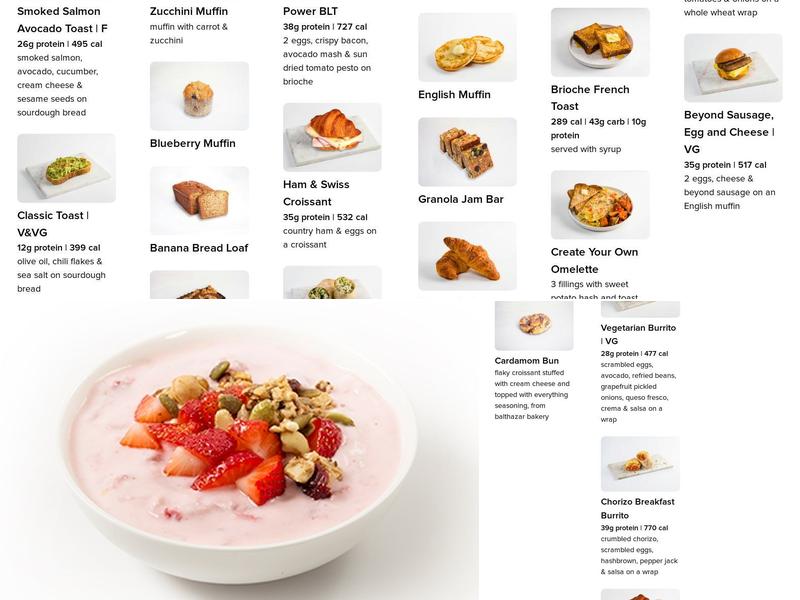 fresh&co Menu
