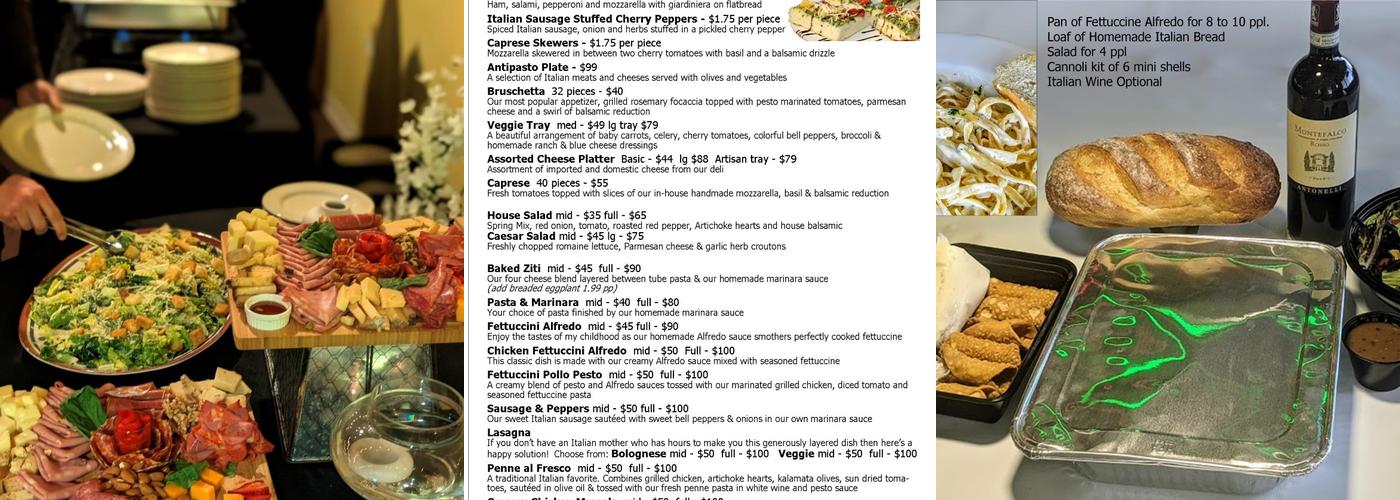 Coco's Catering Menu