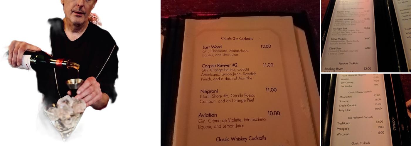 Weegee's Lounge Menu