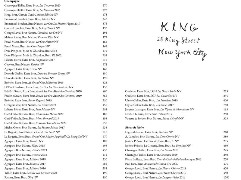 King Menu