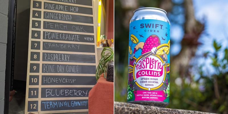 Swift Cider Menu