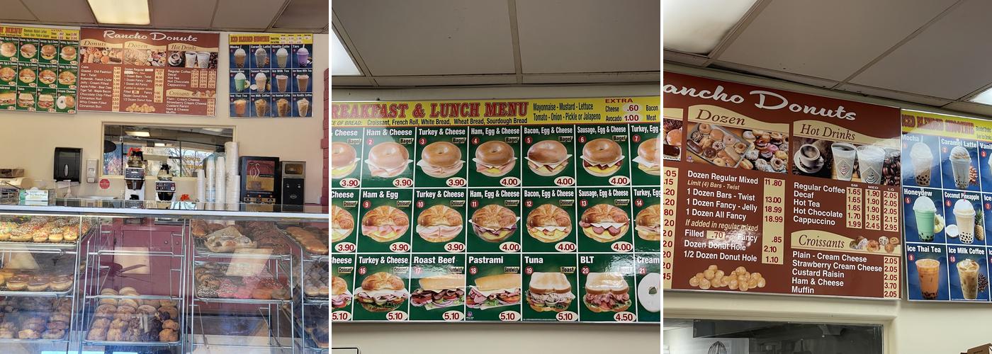 Rancho Donuts Menu