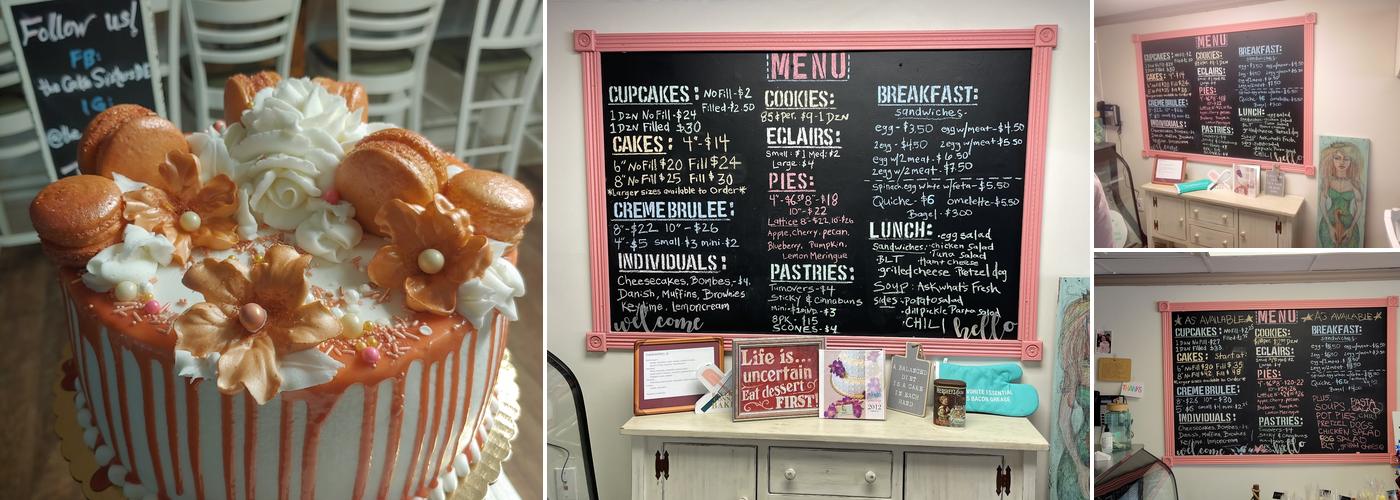 the Cake Sisters Menu
