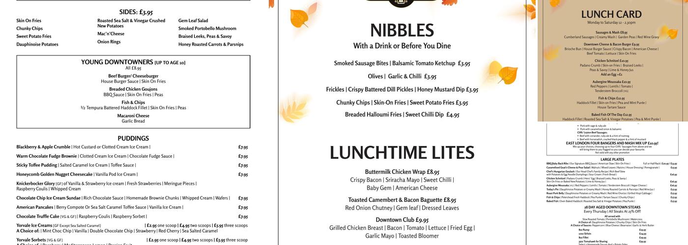 The Broadway Hotel & Carvery Menu