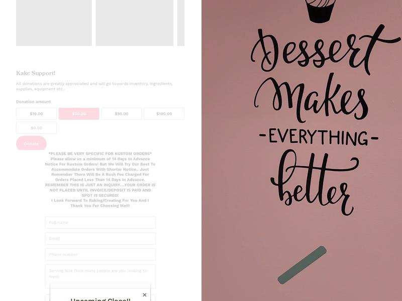 MikksKakes LLC Menu